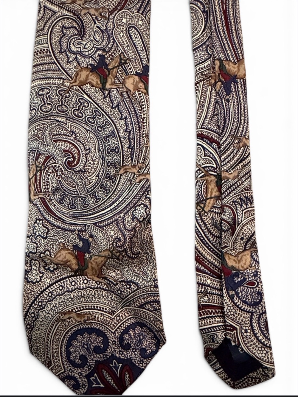 Vintage Polo by Ralph Lauren dog equestrian horse tie